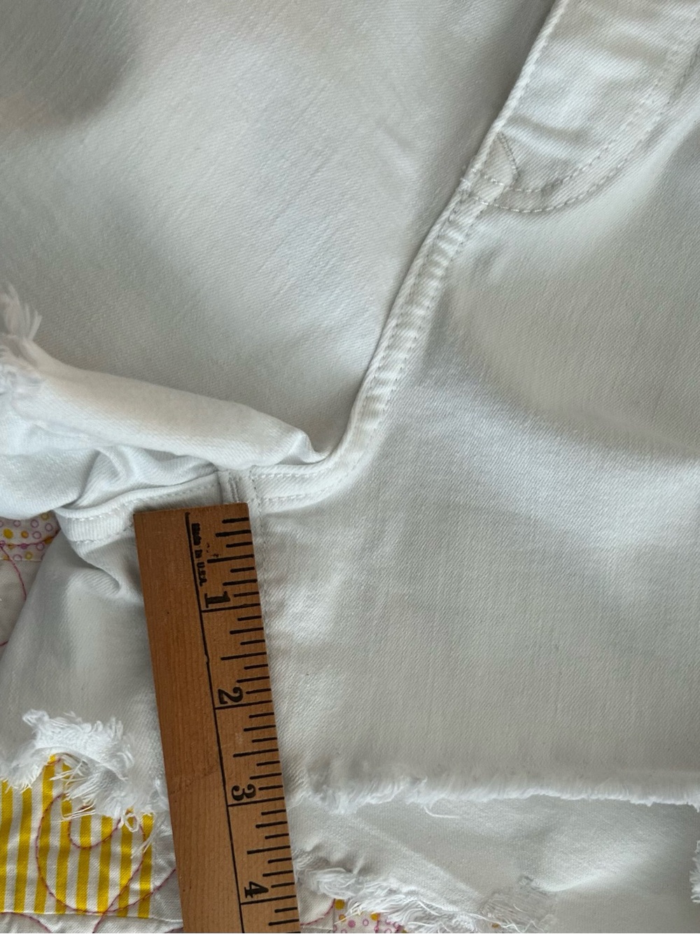 Express White Denim Frayed Hem Jean Shorts - Picture 5 of 5